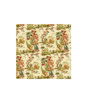 Brunschwig & Fils Le Lac Linen Print Teal and Melon/Cream Fabric
