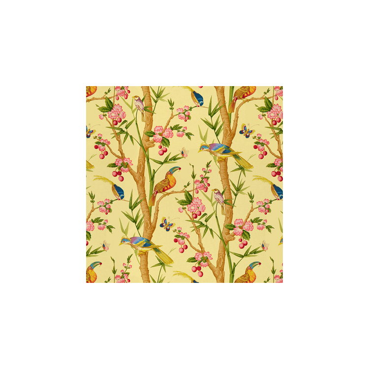 Brunschwig &amp; Fils Toucans Jaune Fabric