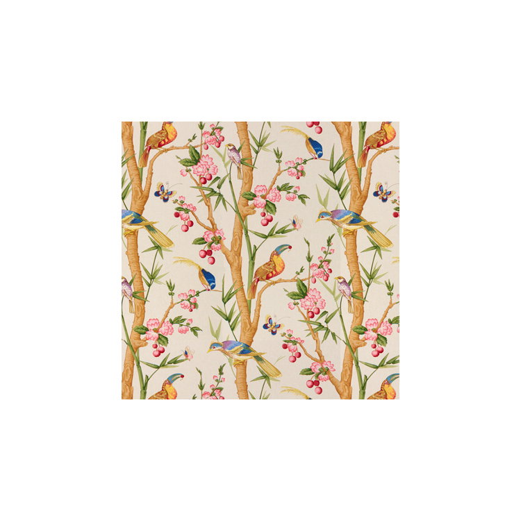 Brunschwig &amp; Fils Toucans Beige Fabric