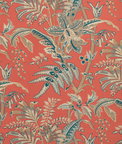 Brunschwig & Fils Seychelles Cotton Print Coral Fabric