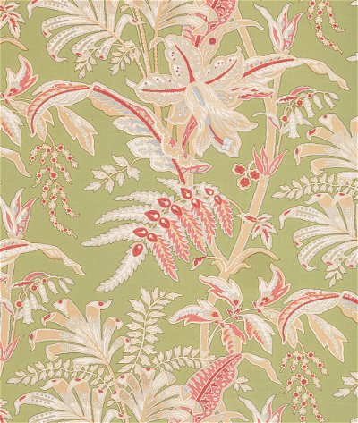 Brunschwig & Fils Seychelles Cotton Print Leaf Fabric