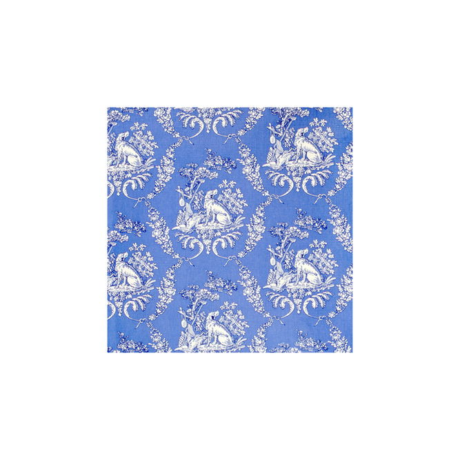 Brunschwig &amp; Fils The Hunting Toile Blue Fabric