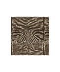 Brunschwig & Fils Le Zebre Linen Print Charcoal Brown and White Fabric
