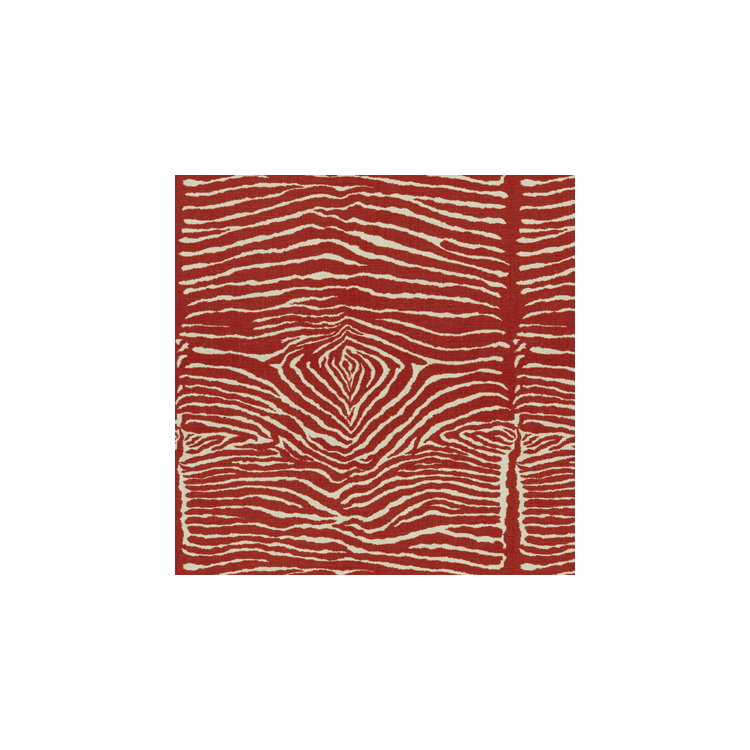 Brunschwig &amp; Fils Le Zebre Red Fabric