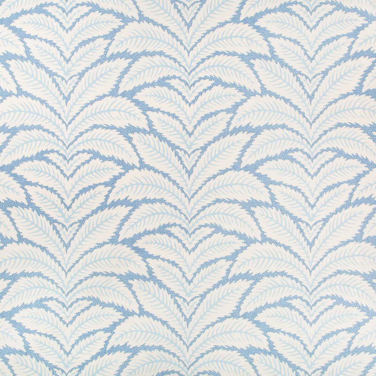 Brunschwig &amp; Fils Talavera Cotton And Linen Print B Lue Fabric