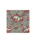 Brunschwig & Fils Chinese Leopard Toile Shades of Red & Blue Fabric