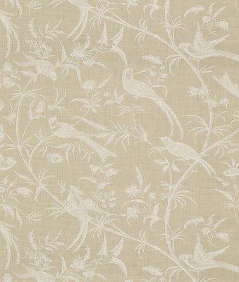 Brunschwig & Fils Bengali Linen Print White/Natural Fabric