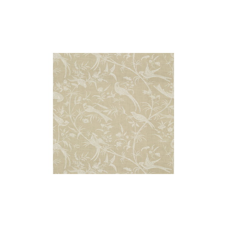 Brunschwig &amp; Fils Bengali Linen Print White/Natural Fabric