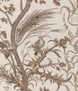 Brunschwig & Fils Bird And Thistle Cotton Print Beige Fabric