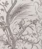 Brunschwig & Fils Bird And Thistle Cotton Print Gray Fabric