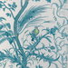 Brunschwig & Fils Bird And Thistle Cotton Print Aqua Fabric