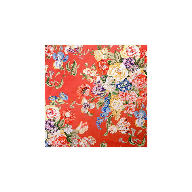 Brunschwig &amp; Fils Hastings Bouquet Red Fabric