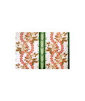 Brunschwig & Fils Josselin Cotton And Linen Print Cypress and Coral Fabric