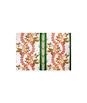 Brunschwig & Fils Josselin Cotton And Linen Print Cypress and Coral Fabric