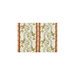Brunschwig & Fils Josselin Cotton And Linen Print Rust and Blue Fabric