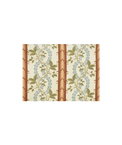 Brunschwig & Fils Josselin Cotton And Linen Print Rust and Blue Fabric