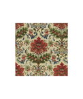 Brunschwig & Fils Windsor Damask Cotton & Linen Print Red/Ecru Fabric