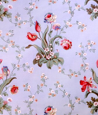 Brunschwig & Fils Ode To Spring Cotton & Linen Print Sky Blue Fabric