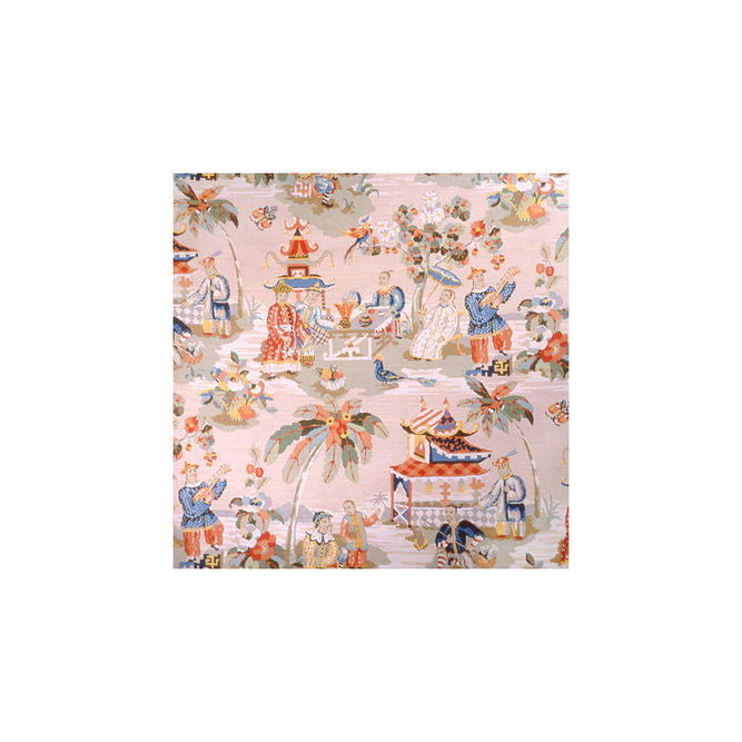 Brunschwig &amp; Fils Xian Linen &amp; Cotton Print Vanilla Fabric