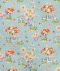 Brunschwig & Fils Gillian S Zebras Linen & Cotton Print Sky Fabric