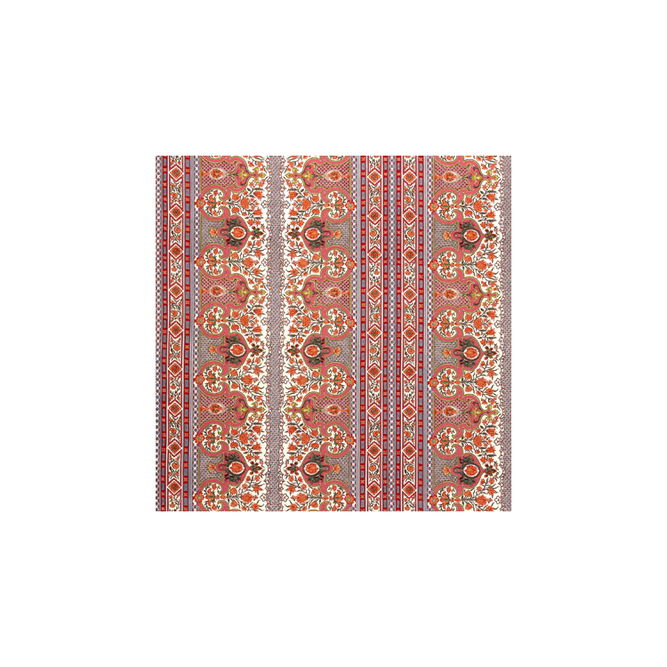 Brunschwig &amp; Fils Digby S Tent Linen &amp; Cotton Print Coral Fabric