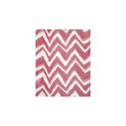 Brunschwig & Fils Chevron Bar Silk Warp Print Berry Fabric
