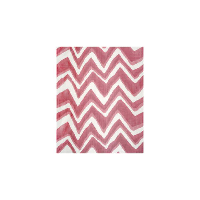 Brunschwig &amp; Fils Chevron Bar Silk Warp Print Berry Fabric