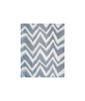 Brunschwig & Fils Chevron Bar Silk Warp Print Marine Fabric