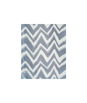 Brunschwig & Fils Chevron Bar Silk Warp Print Marine Fabric