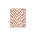 Brunschwig & Fils Chevron Bar Silk Warp Print Coral Fabric