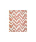Brunschwig & Fils Chevron Bar Silk Warp Print Coral Fabric
