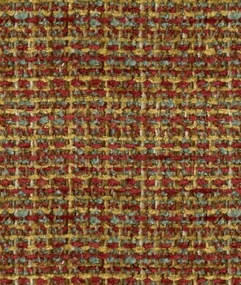 Brunschwig & Fils Boucle Texture Red/Gold Fabric