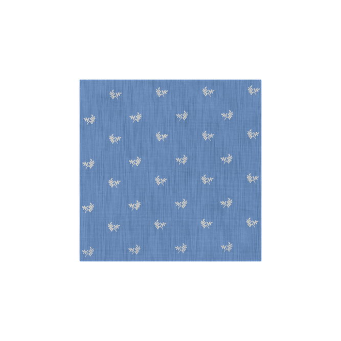 Brunschwig &amp; Fils Bayberry Strie Canton Blue Fabric