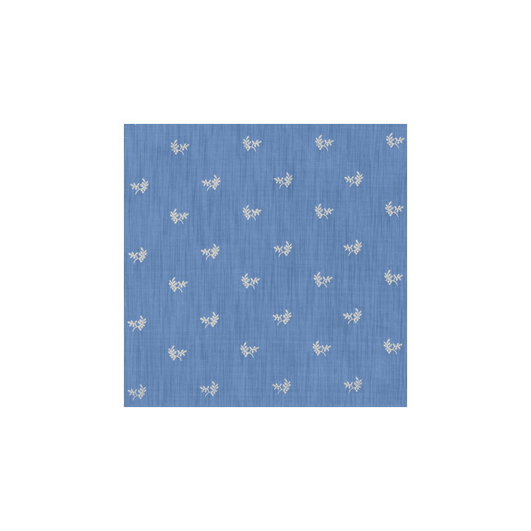 Brunschwig &amp; Fils Bayberry Strie Canton Blue Fabric