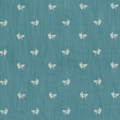 Brunschwig &amp; Fils Bayberry Strie Oxford Blue Fabric