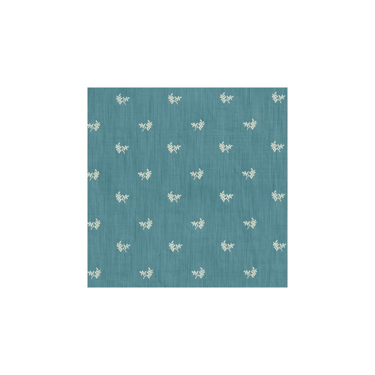 Brunschwig &amp; Fils Bayberry Strie Oxford Blue Fabric