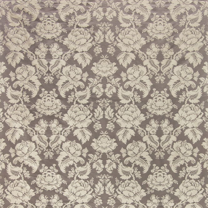 Brunschwig &amp; Fils Moulins Damask Charcoal Fabric