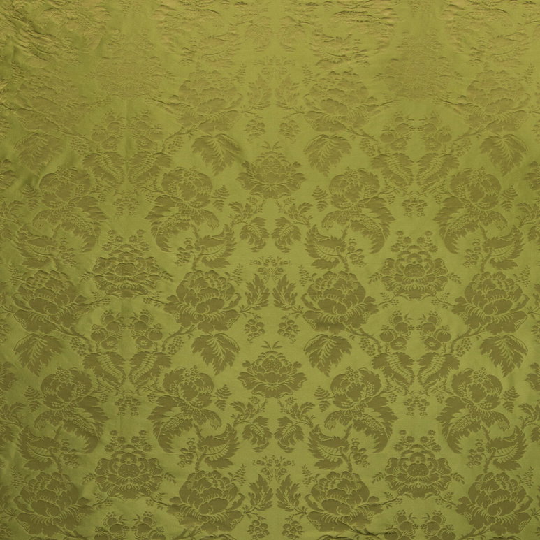 Brunschwig &amp; Fils Moulins Damask Olive Fabric