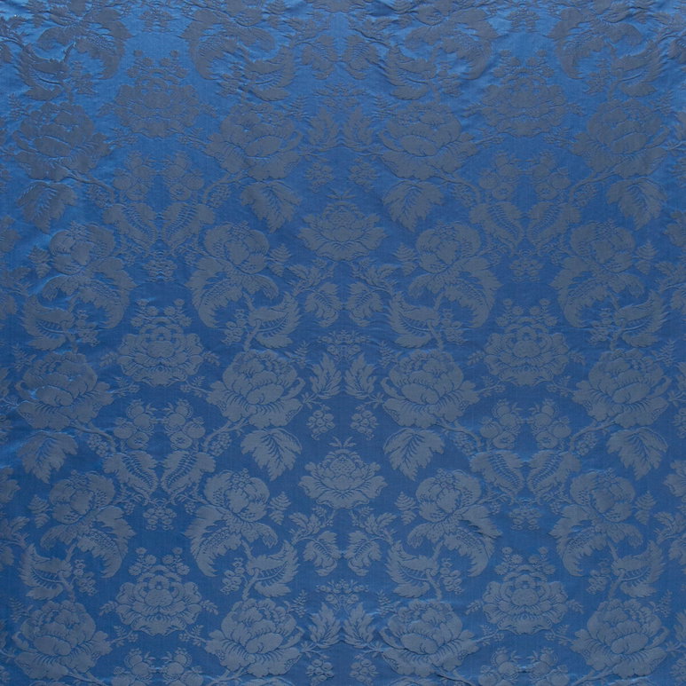Brunschwig &amp; Fils Moulins Damask Ocean Fabric