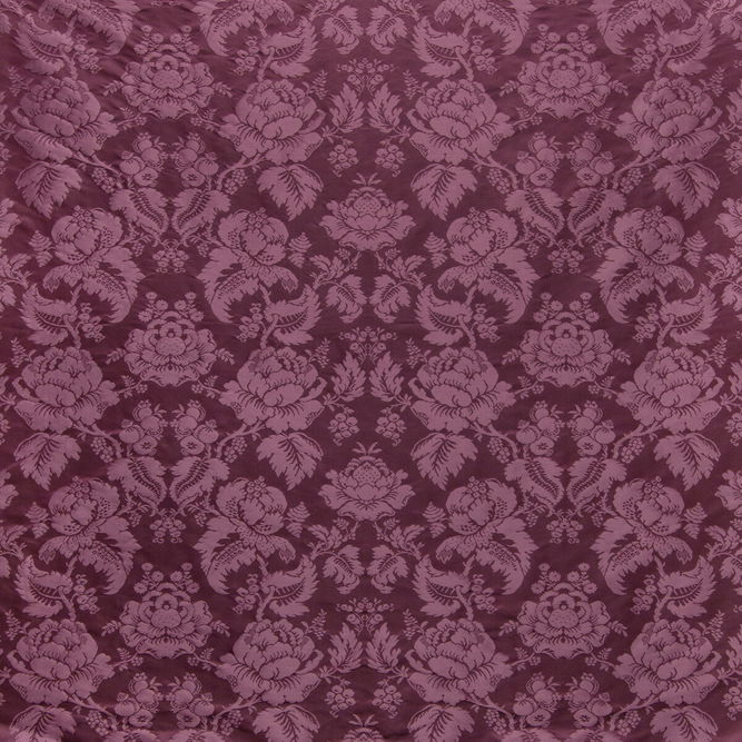 Brunschwig &amp; Fils Moulins Damask Eggplant Fabric