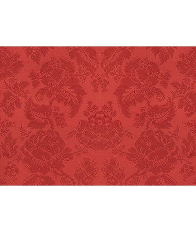 Brunschwig & Fils Moulins Damask Vieux Rouge Fabric