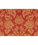 Brunschwig & Fils Moulins Damask Rouge/Ivoire Fabric
