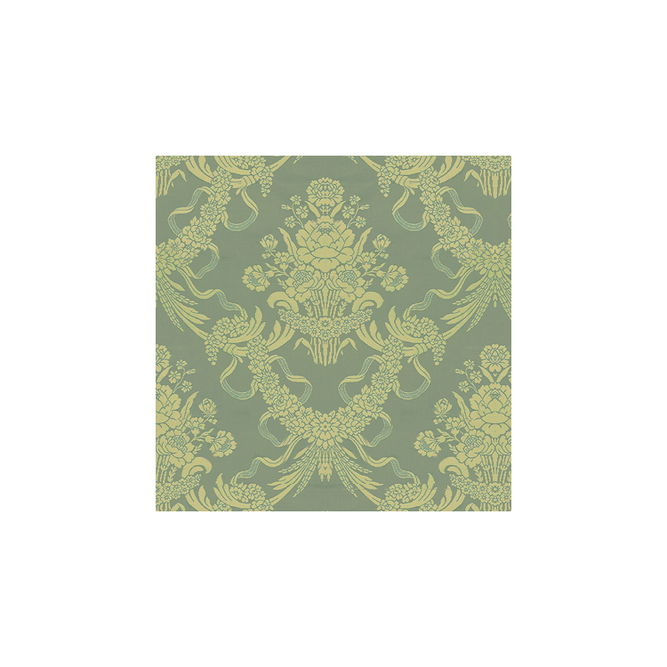 Brunschwig &amp; Fils Charlieu Lampas Bleu/Ivoire Fabric