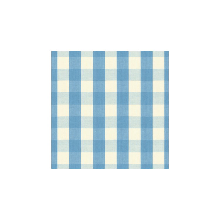 Brunschwig &amp; Fils Carsten Check French Blue Fabric