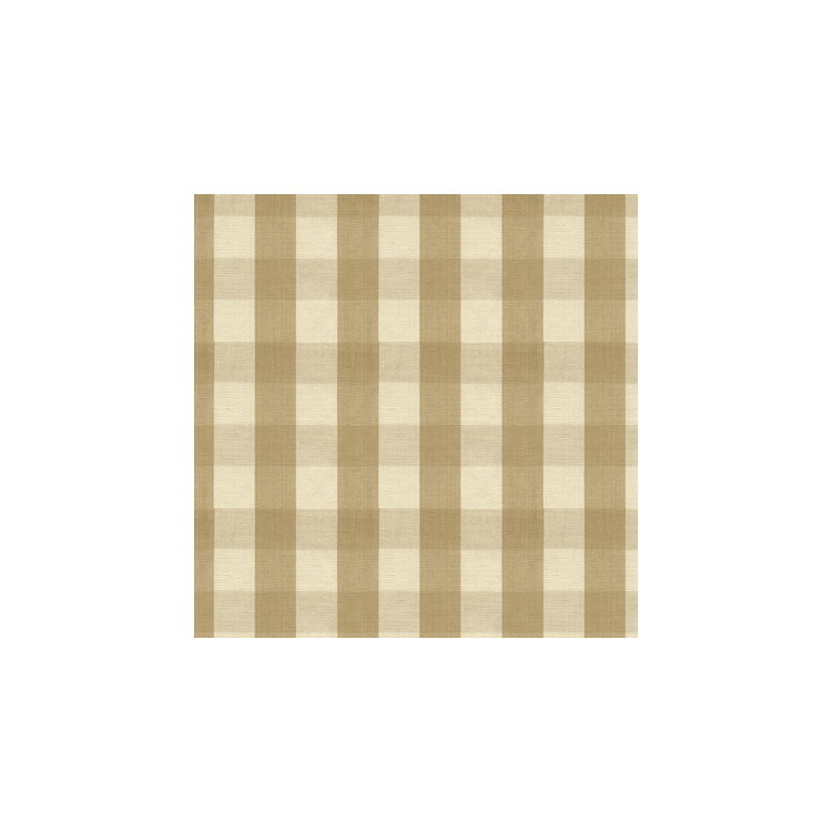 Brunschwig &amp; Fils Carsten Check Tan Fabric