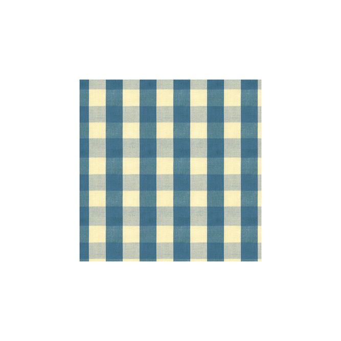 Brunschwig &amp; Fils Carsten Check Indigo Fabric