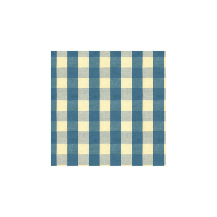 Brunschwig &amp; Fils Carsten Check Indigo Fabric