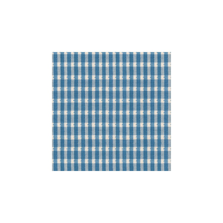 Brunschwig &amp; Fils Halsey Cotton Check Oxford Blue Fabric