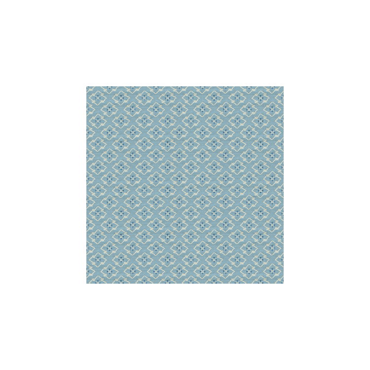 Brunschwig &amp; Fils Creek Figured Woven Blue Fabric