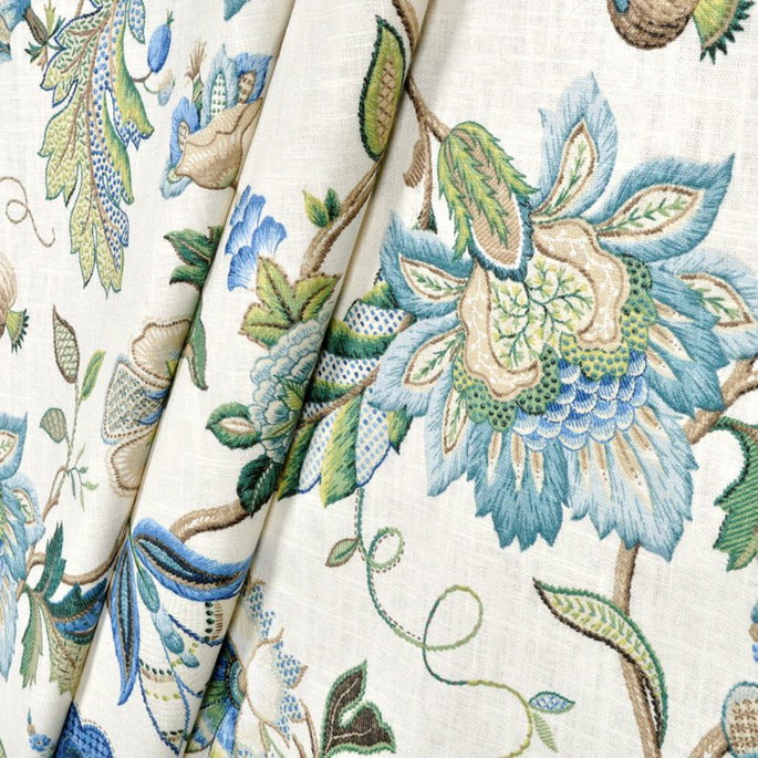 P. Kaufmann Brissac Sapphire Fabric image 3 of 5